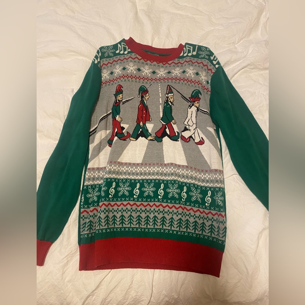 Beetles holiday sweater